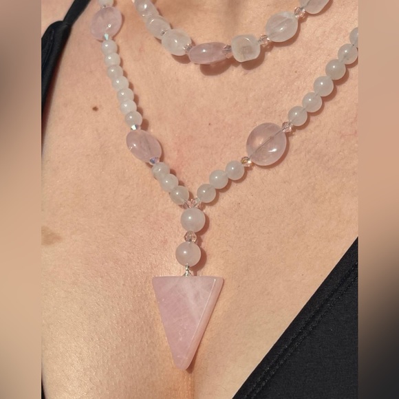 HANDMADE CRYSTAL QUARTZ JEWELRY NECKLACE - Picture 3 of 4
